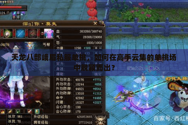 天龙八部峨眉私服单挑，如何在高手云集的单挑场中脱颖而出？