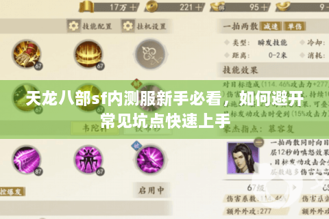天龙八部sf内测服新手必看，如何避开常见坑点快速上手