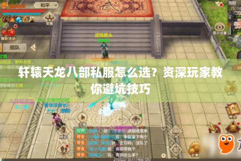 轩辕天龙八部私服怎么选？资深玩家教你避坑技巧