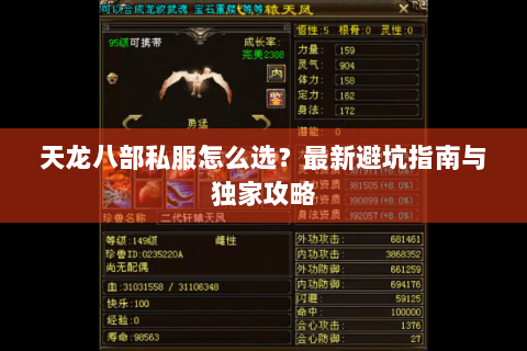 天龙八部私服怎么选？最新避坑指南与独家攻略