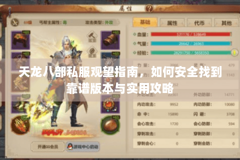 天龙八部私服观望指南,如何安全找到靠谱版本与实用攻略 天龙八部私服观望指南,如何安全找到靠谱版本与实用攻略