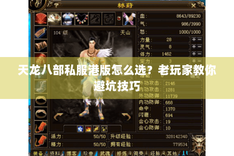 天龙八部私服港版怎么选？老玩家教你避坑技巧
