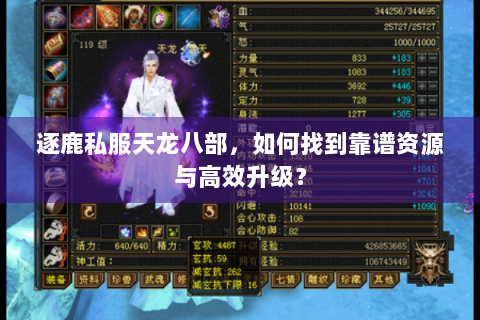 逐鹿私服天龙八部,如何找到靠谱资源与高效升级? 逐鹿私服天龙八部,如何找到靠谱资源与高效升级?