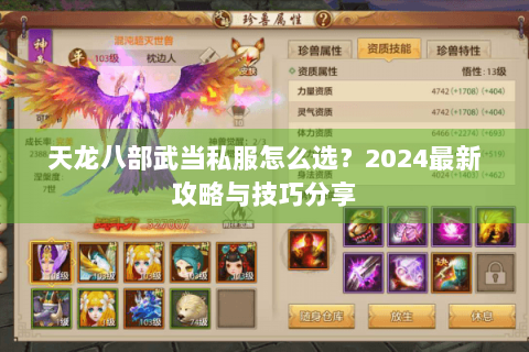天龙八部武当私服怎么选？2024最新攻略与技巧分享