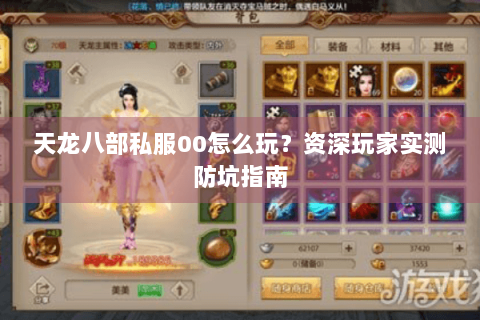 天龙八部私服00怎么玩？资深玩家实测防坑指南