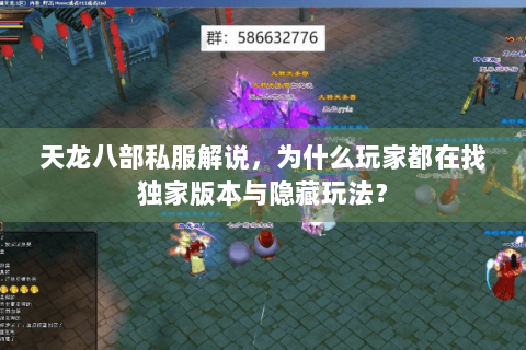 天龙八部私服解说，为什么玩家都在找独家版本与隐藏玩法？