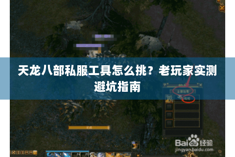 天龙八部私服工具怎么挑?老玩家实测避坑指南 天龙八部私服工具怎么挑?老玩家实测避坑指南