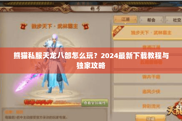 熊猫私服天龙八部怎么玩？2024最新下载教程与独家攻略