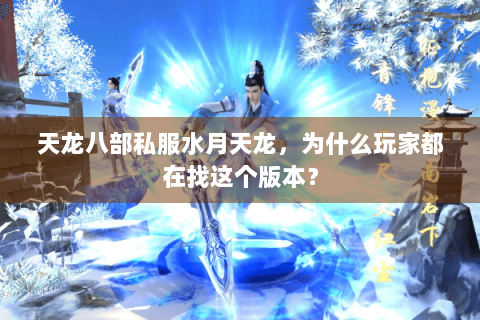 天龙八部私服水月天龙，为什么玩家都在找这个版本？