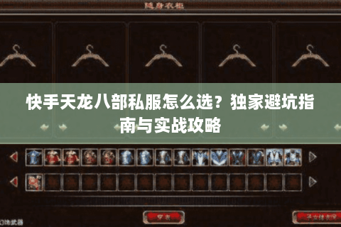 快手天龙八部私服怎么选？独家避坑指南与实战攻略