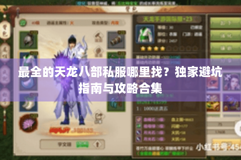 最全的天龙八部私服哪里找？独家避坑指南与攻略合集