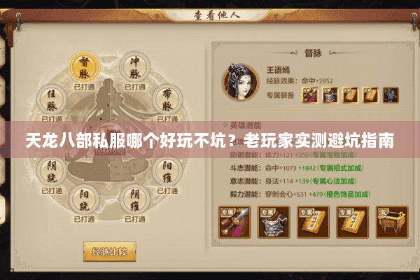 天龙八部私服哪个好玩不坑?老玩家实测避坑指南 天龙八部私服哪个好玩不坑?老玩家实测避坑指南