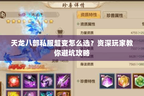 天龙八部私服超变怎么选?资深玩家教你避坑攻略 天龙八部私服超变怎么选?资深玩家教你避坑攻略