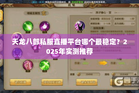 天龙八部私服直播平台哪个最稳定？2025年实测推荐