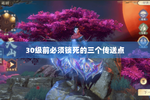 30级前必须锁死的三个传送点