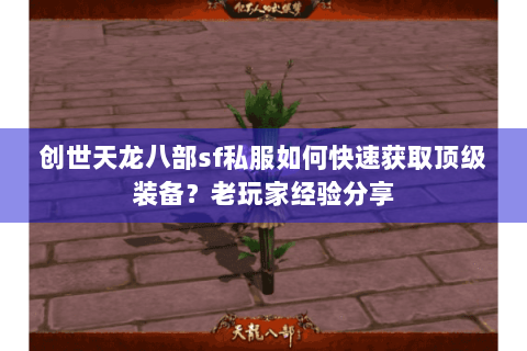 创世天龙八部sf私服如何快速获取顶级装备？老玩家经验分享
