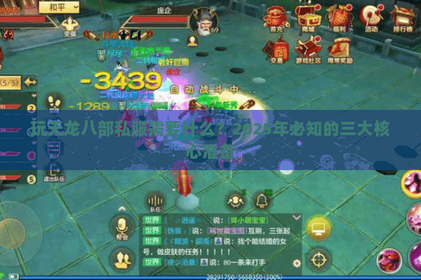 玩天龙八部私服需要什么?2025年必知的三大核心准备 玩天龙八部私服需要什么?2025年必知的三大核心准备