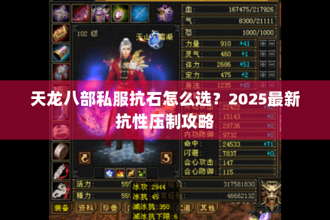 天龙八部私服抗石怎么选?2025最新抗性压制攻略 天龙八部私服抗石怎么选?2025最新抗性压制攻略