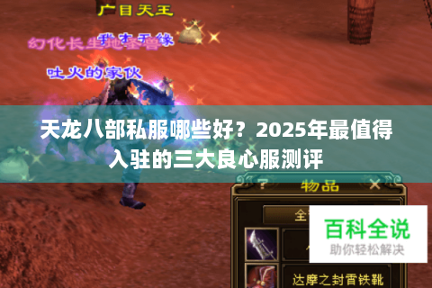 天龙八部私服哪些好?2025年最值得入驻的三大良心服测评 天龙八部私服哪些好?2025年最值得入驻的三大良心服测评