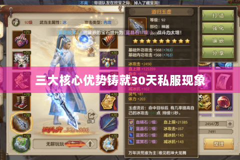 三大核心优势铸就30天私服现象