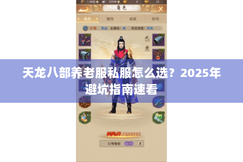 天龙八部养老服私服怎么选？2025年避坑指南速看