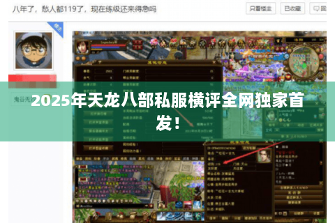 2025年天龙八部私服横评全网独家首发！