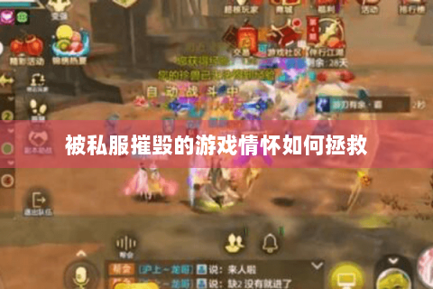 被私服摧毁的游戏情怀如何拯救