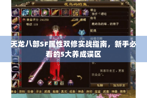 天龙八部SF属性双修实战指南，新手必看的5大养成误区