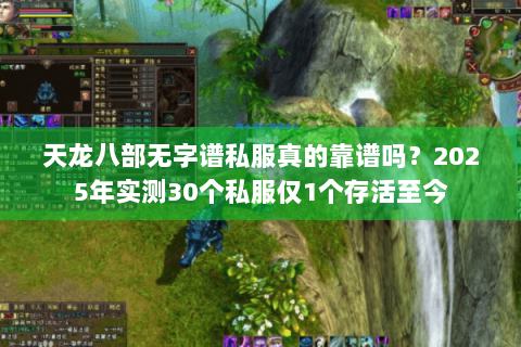 天龙八部无字谱私服真的靠谱吗？2025年实测30个私服仅1个存活至今