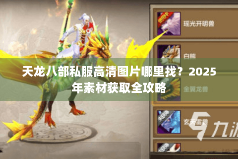天龙八部私服高清图片哪里找？2025年素材获取全攻略