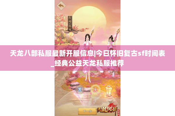 天龙八部私服最新开服信息|今日怀旧复古sf时间表_经典公益天龙私服推荐