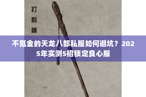 不氪金的天龙八部私服如何避坑?2025年实测5招锁定良心服 不氪金的天龙八部私服如何避坑?2025年实测5招锁定良心服