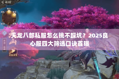 天龙八部私服怎么挑不踩坑？2025良心服四大筛选口诀首曝