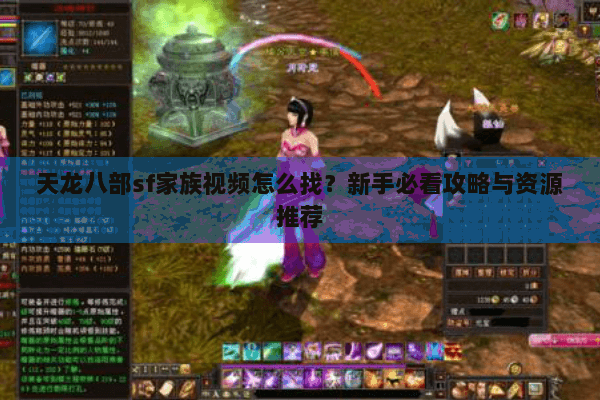 天龙八部sf家族视频怎么找？新手必看攻略与资源推荐