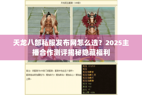 天龙八部私服发布网怎么选？2025主播合作测评揭秘隐藏福利