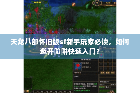 天龙八部怀旧版sf新手玩家必读,如何避开陷阱快速入门? 天龙八部怀旧版sf新手玩家必读,如何避开陷阱快速入门?