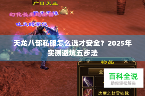 天龙八部私服怎么选才安全？2025年实测避坑五步法
