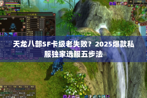 天龙八部SF卡级老失败？2025爆款私服独家选服五步法