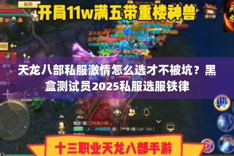 天龙八部私服激情怎么选才不被坑?黑盒测试员2025私服选服铁律 天龙八部私服激情怎么选才不被坑?黑盒测试员2025私服选服铁律