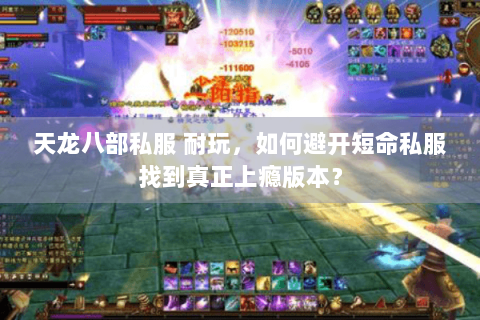 天龙八部私服 耐玩，如何避开短命私服找到真正上瘾版本？