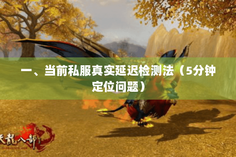 一、当前私服真实延迟检测法（5分钟定位问题）