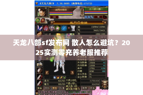 天龙八部sf发布网 散人怎么避坑？2025实测零充养老服推荐