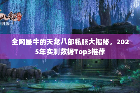 全网最牛的天龙八部私服大揭秘，2025年实测数据Top3推荐