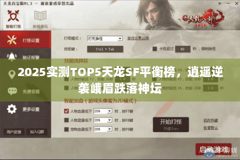 2025实测TOP5天龙SF平衡榜，逍遥逆袭峨眉跌落神坛