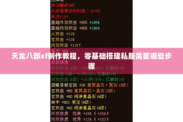 天龙八部sf制作教程,零基础搭建私服需要哪些步骤 天龙八部sf制作教程,零基础搭建私服需要哪些步骤