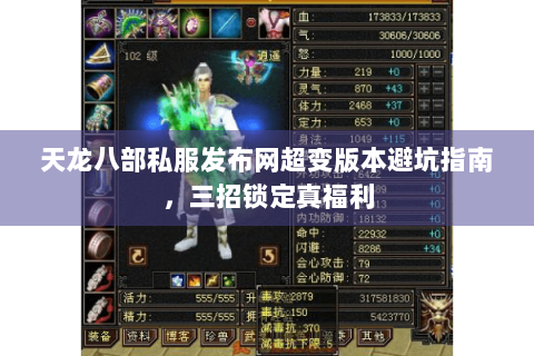 天龙八部私服发布网超变版本避坑指南，三招锁定真福利