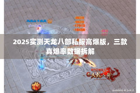 2025实测天龙八部私服高爆版，三款真爆率数据拆解