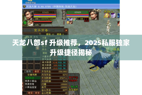 天龙八部sf 升级推荐，2025私服独家升级捷径揭秘