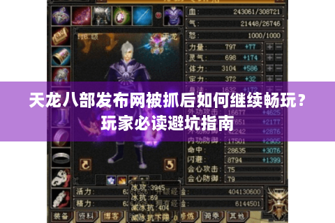 天龙八部发布网被抓后如何继续畅玩？玩家必读避坑指南