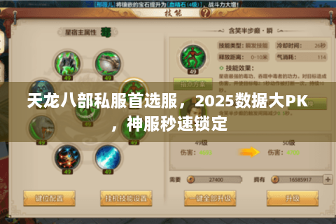 天龙八部私服首选服，2025数据大PK，神服秒速锁定